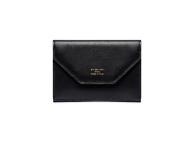 BALENCIAGA Envelope Mini Wallet Smooth Calfskin "Black"