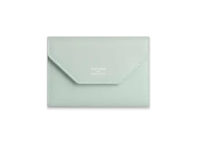 BALENCIAGA Envelope Split Ring Key Case "Green"