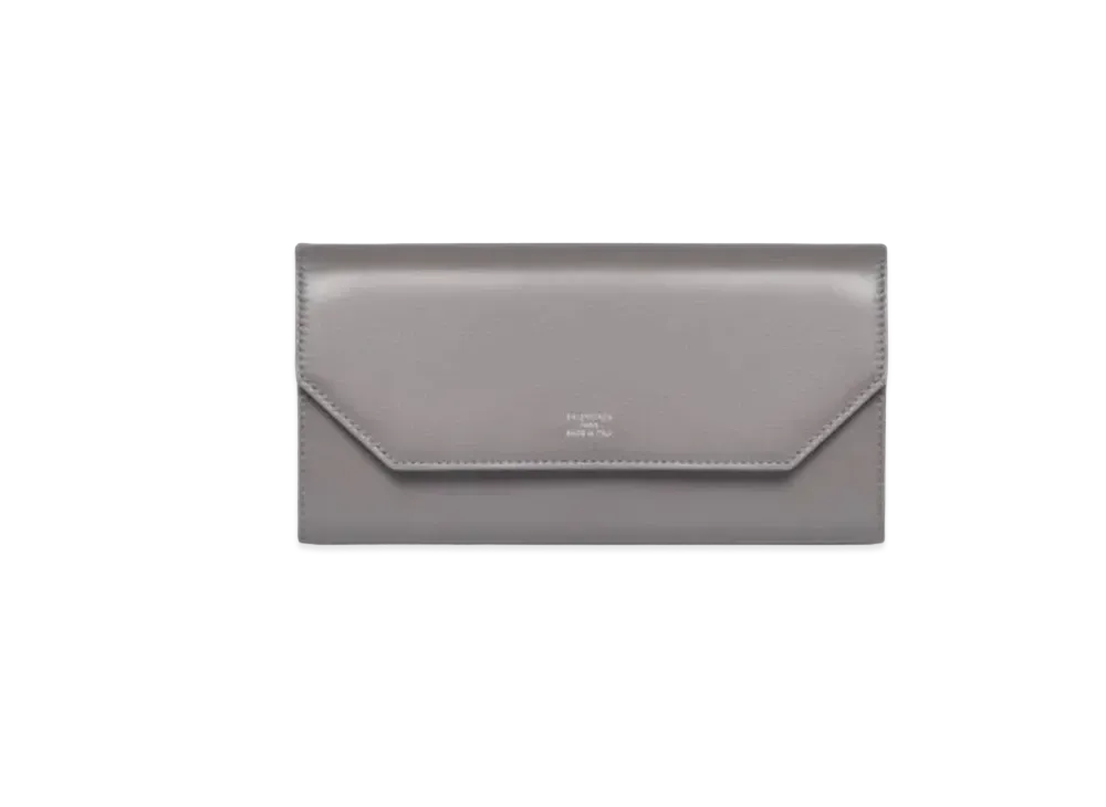 BALENCIAGA Envelope Slim Continental Wallet "Gray"