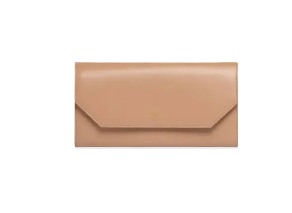 BALENCIAGA Envelope Slim Continental Wallet "Beige"