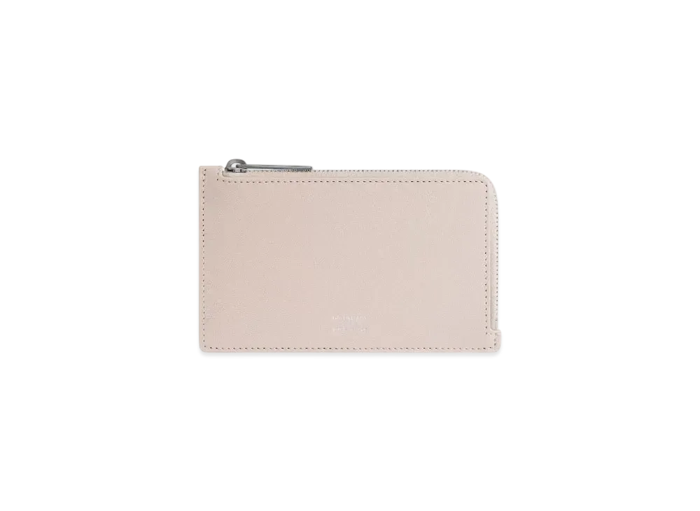 BALENCIAGA Envelope Long Coin and Card Holder "Almond/Gray"