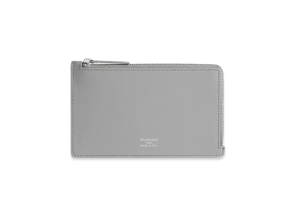 BALENCIAGA Envelope Long Coin & Card Holder "Grey"