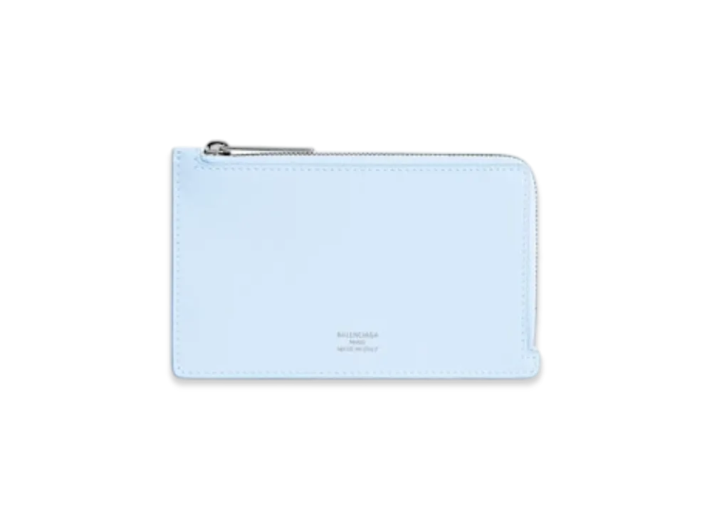 BALENCIAGA Envelope Long Coin & Card Holder "Blue"