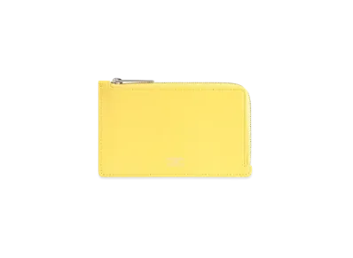 BALENCIAGA Envelope Long Coin and Card Holder Smooth Calfskin "Yellow"