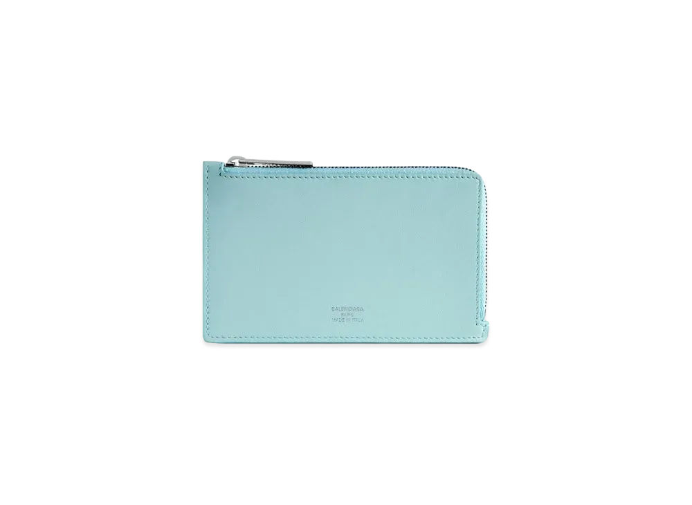 BALENCIAGA Envelope Long Coin and Card Holder Smooth Calfskin Japan Exclusive "Light Blue"