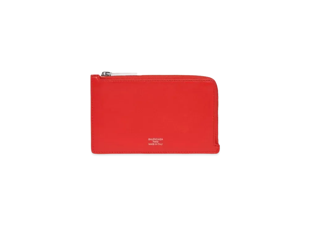 BALENCIAGA Envelope Long Coin Card Holder "Red"