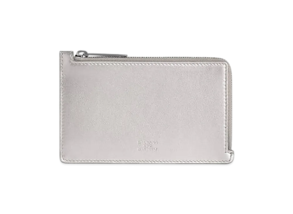 BALENCIAGA Envelope Long Coin & Card Holder "Silver/Cloudy Blue"