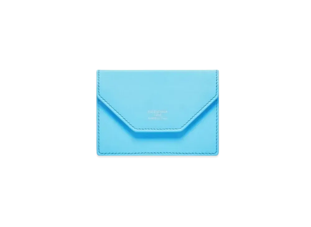 BALENCIAGA Envelope Accordion Holder "Blue"