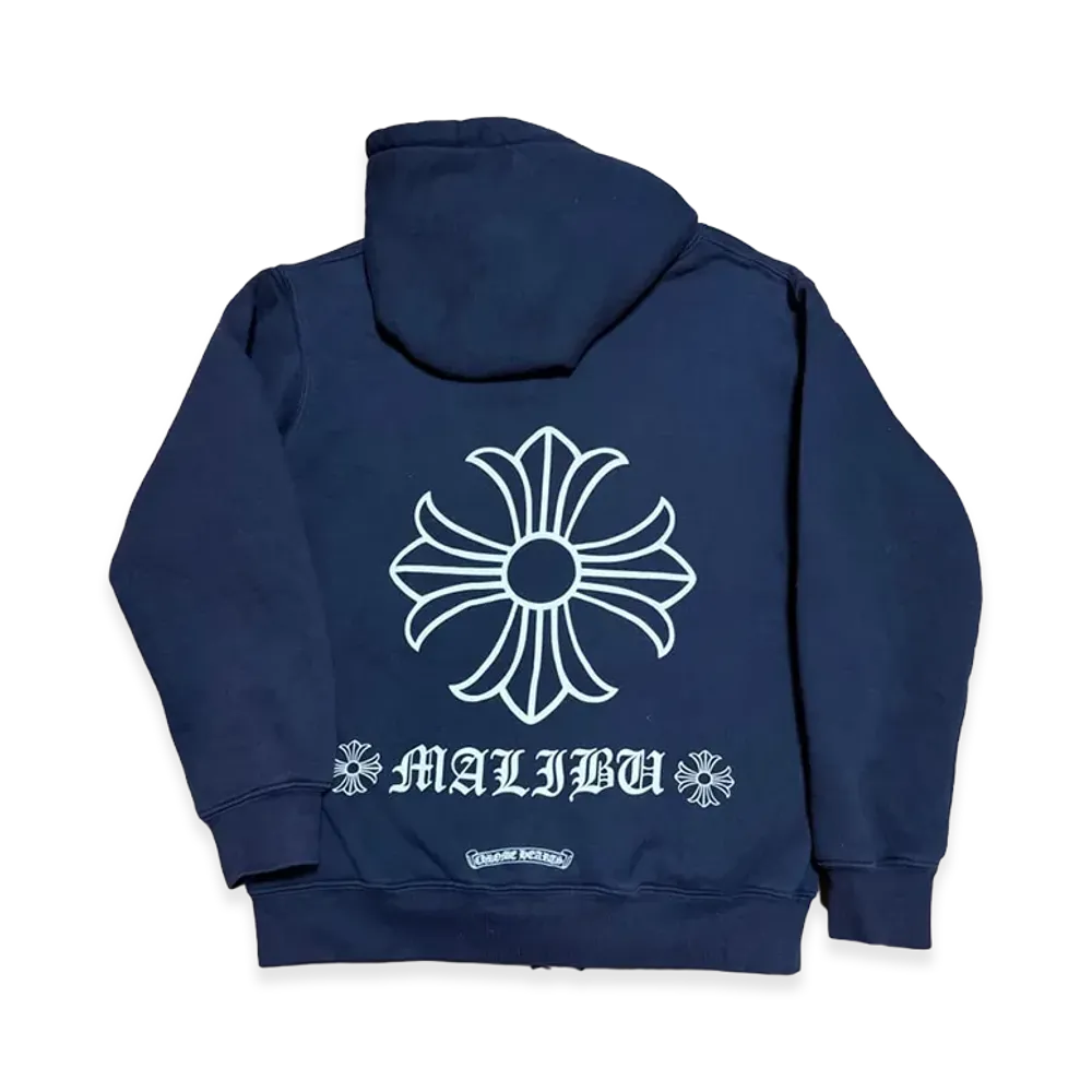 Chrome Hearts Malibu Exclusive Cross Logo Hoodie "Black"