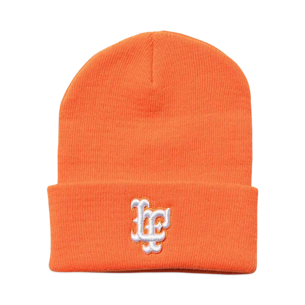 LFYT LF LOGO LONG BEANIE "ORANGE"