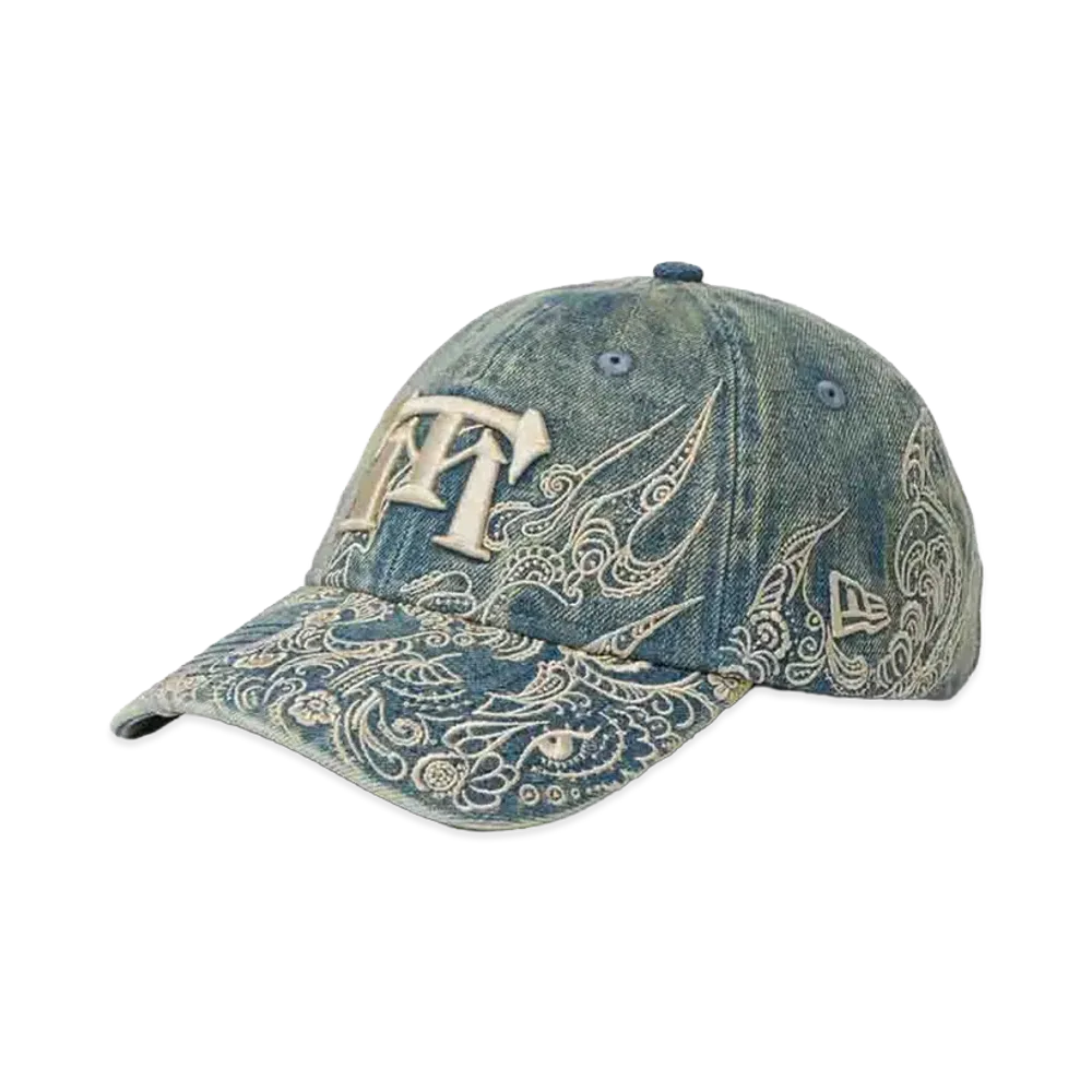 NEW ERA x Illustrators Collection 9Forty Unstructured Tamimoon Overdye Denim "Blue"