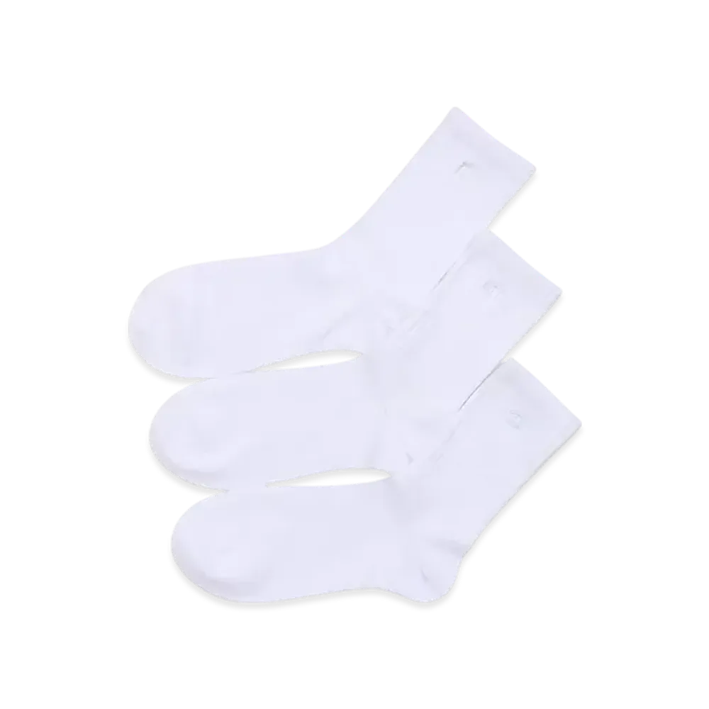 Champion 3-Pair Crew Socks "White"