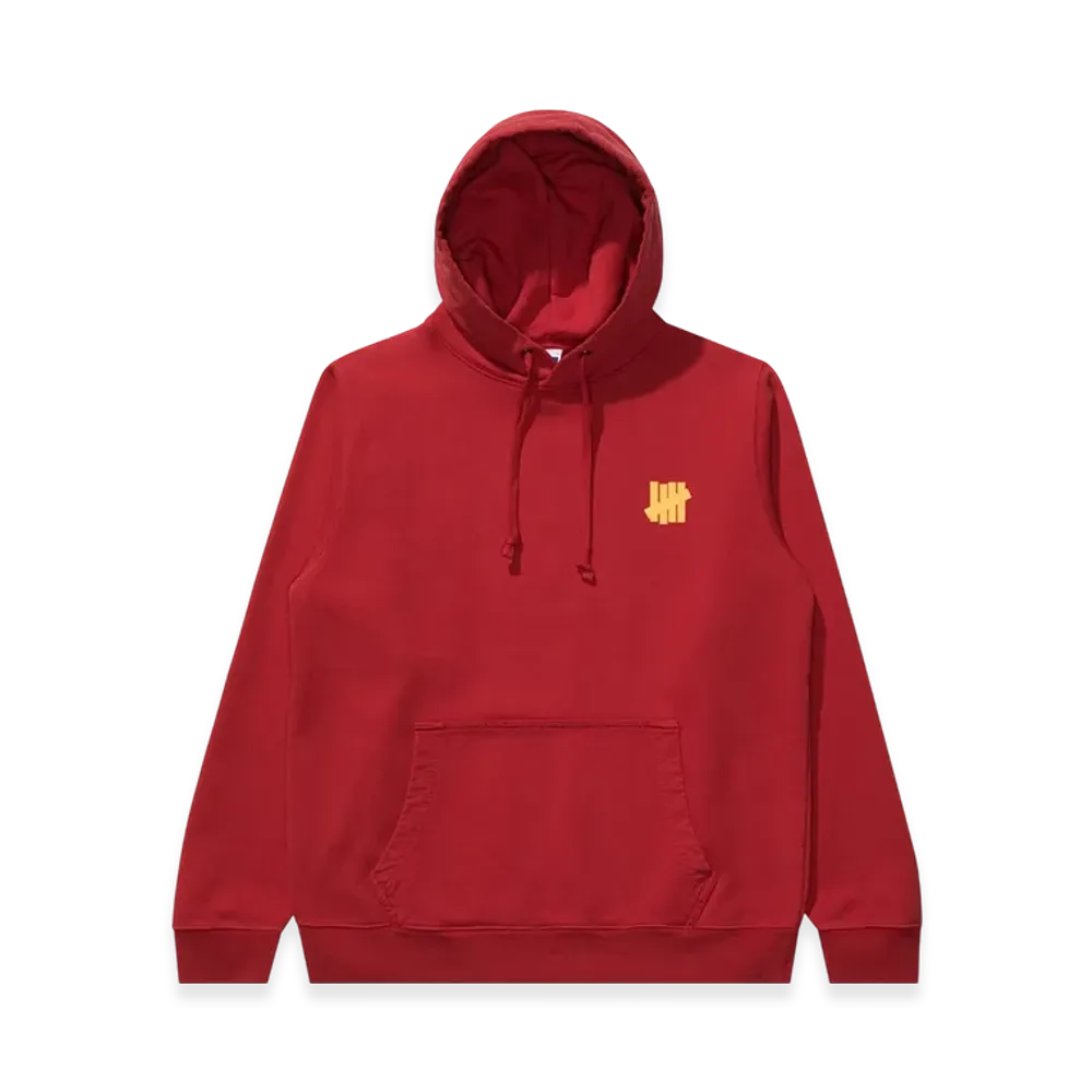 UNDEFEATED Icon Pullover Hood "Red"