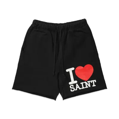 SAINT Mxxxxxx Sweat Shorts I Love Saint "Black"