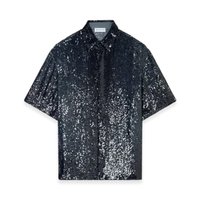 DRIES VAN NOTEN Embellished Shirt "Navy"