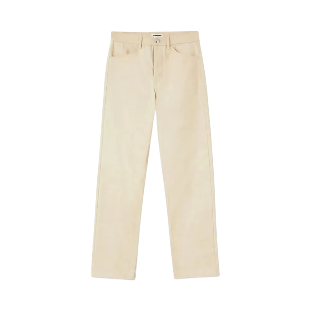 Jil Sander Men's Denim Trousers "Alabaster"