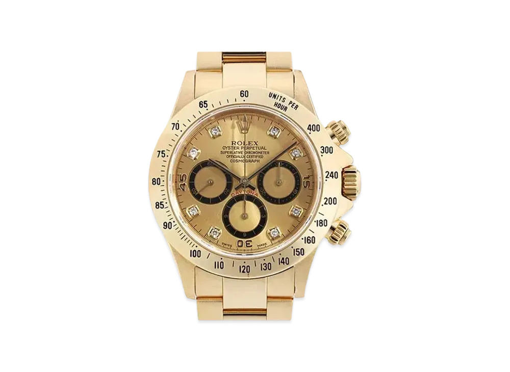 ROLEX Cosmograph Daytona 8P Diamonds "Champagne/Yellow Gold"