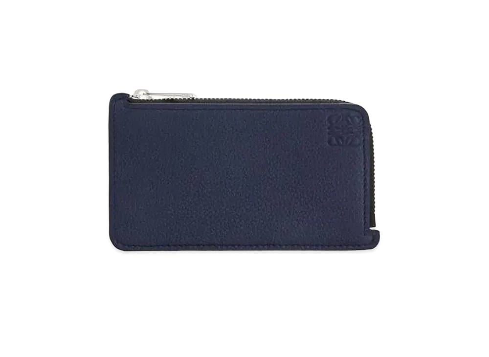 LOEWE Coin Cardholder In Soft Grained Calfskin "Ocean"