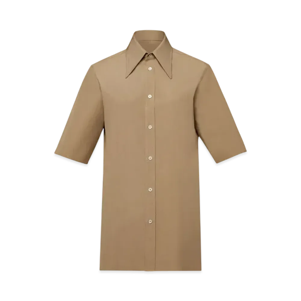 Maison Margiela Men's Pointed Collar Shirt "Camel"