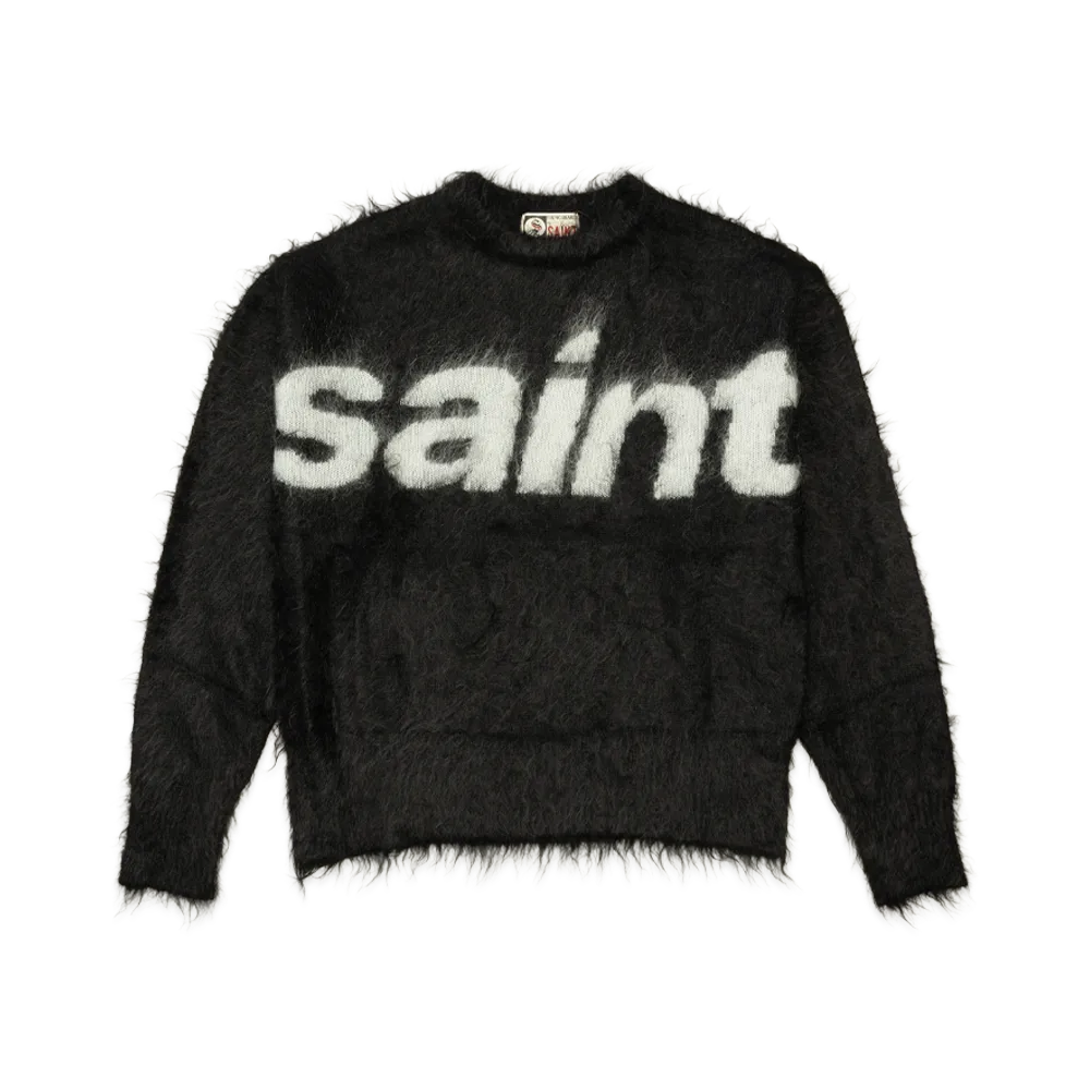 SAINT Mxxxxxx Mohair Crew Knit / Saint "Black"