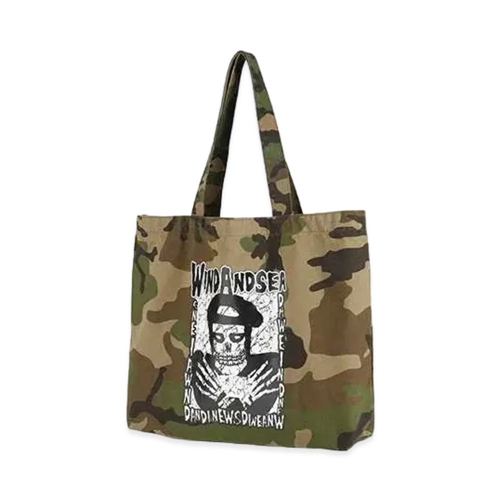 WIND AND SEA Thrash Heritage Tote Bag "Woodland"