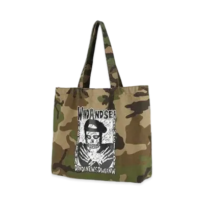 WIND AND SEA Thrash Heritage Tote Bag "Woodland"