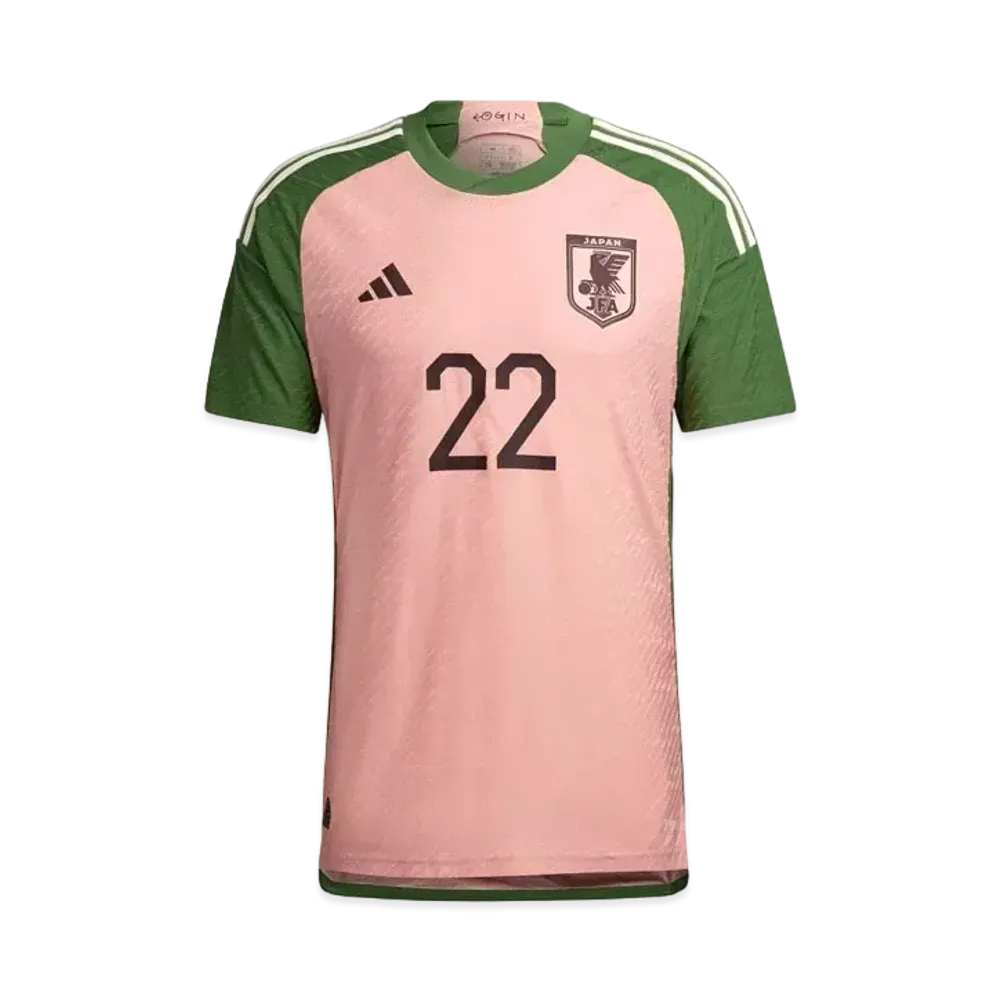 adidas Japanese National Soccer Team Special Collection Jersey With Uniform Number "Wonder Mauve/Crew Green"