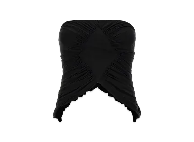 Saint Laurent Women's Jersey Bustier Top "Black"