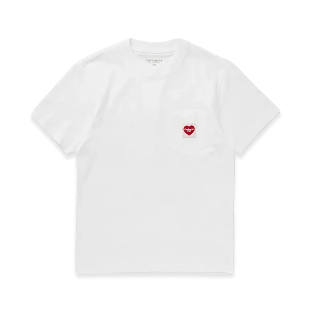 Carhartt WIP Women's Pocket Heart Short Sleeve T-Shirt "White"