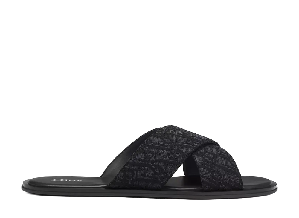 Dior Rivage Sandal Dior Oblique Jacquard "Black"