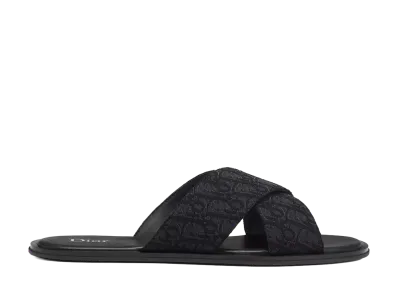 Dior Rivage Sandal Dior Oblique Jacquard "Black"