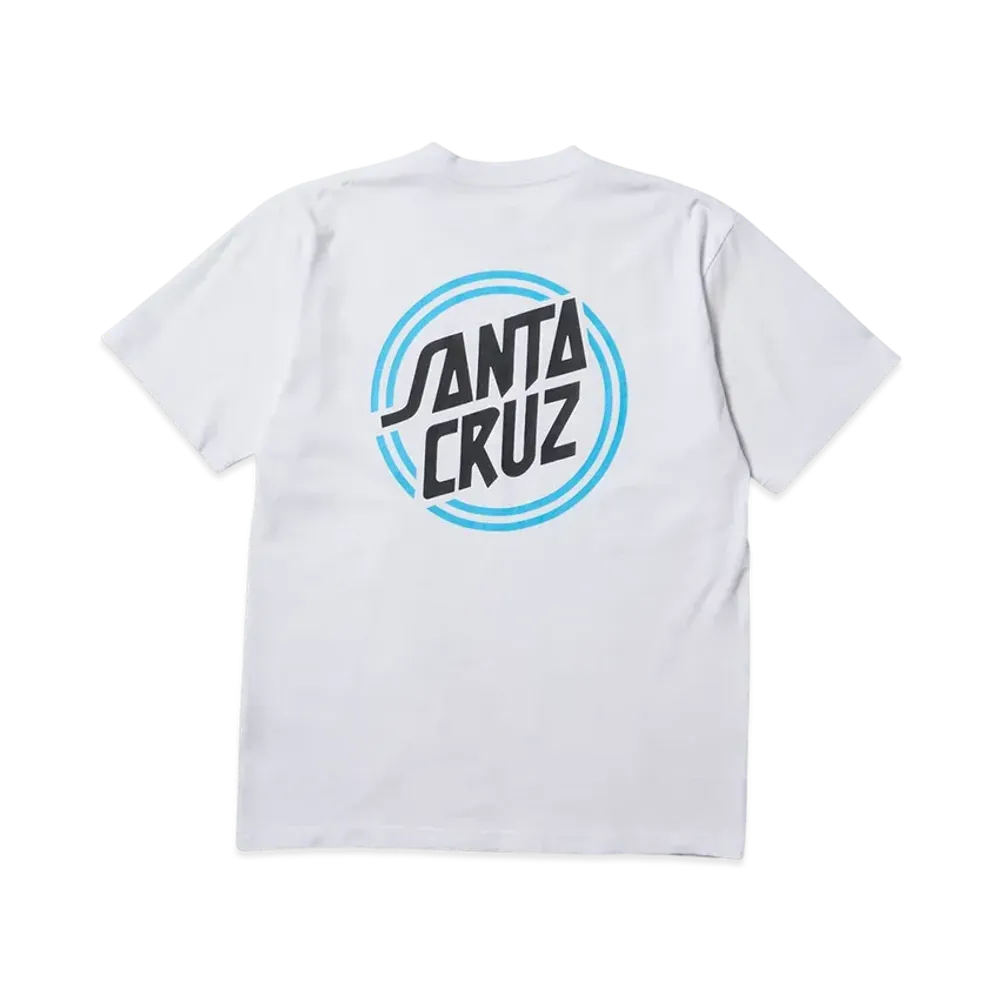 NEW ERA x SANTA CRUZ Skateboards Short Sleeve Cotton T-Shirt With Circle Logo Regular Fit "White"