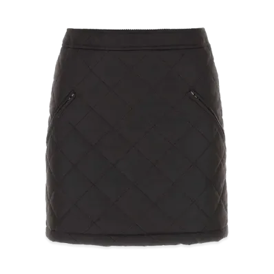 Burberry Women's Cotton Mini Skirt "Dark Brown"