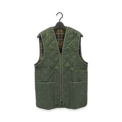 Barbour Quilted Waistcoat Zip-In Liner "Olive/Classic"