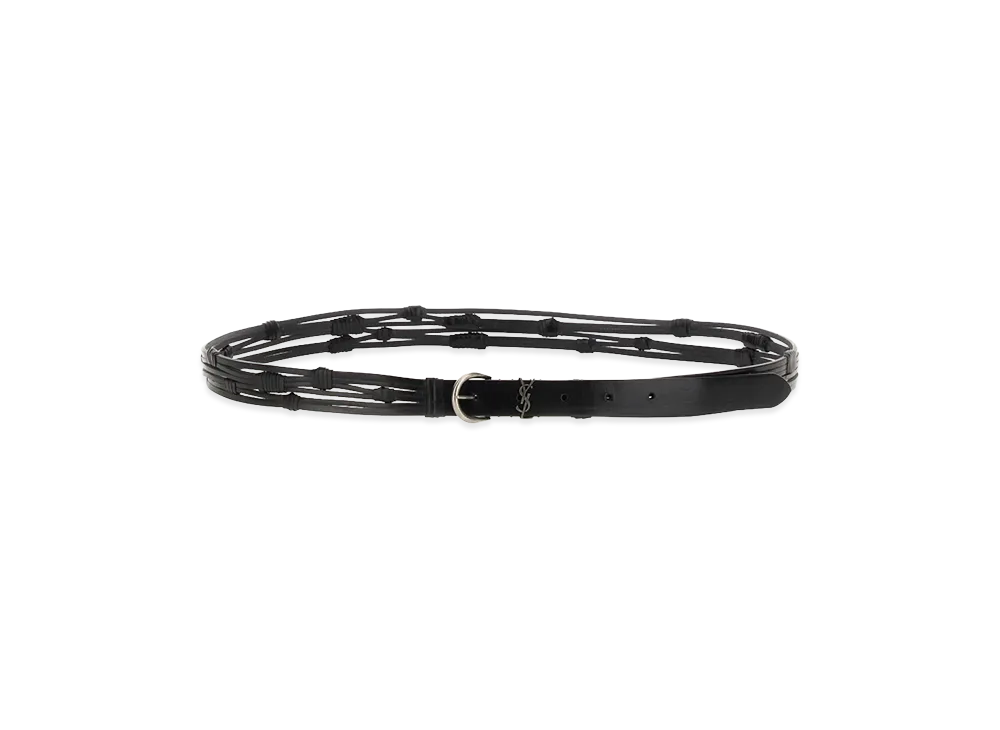 Saint Laurent Croissant De Lune Belt "Black"