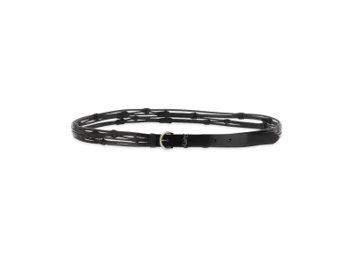 Saint Laurent Croissant De Lune Belt "Black"