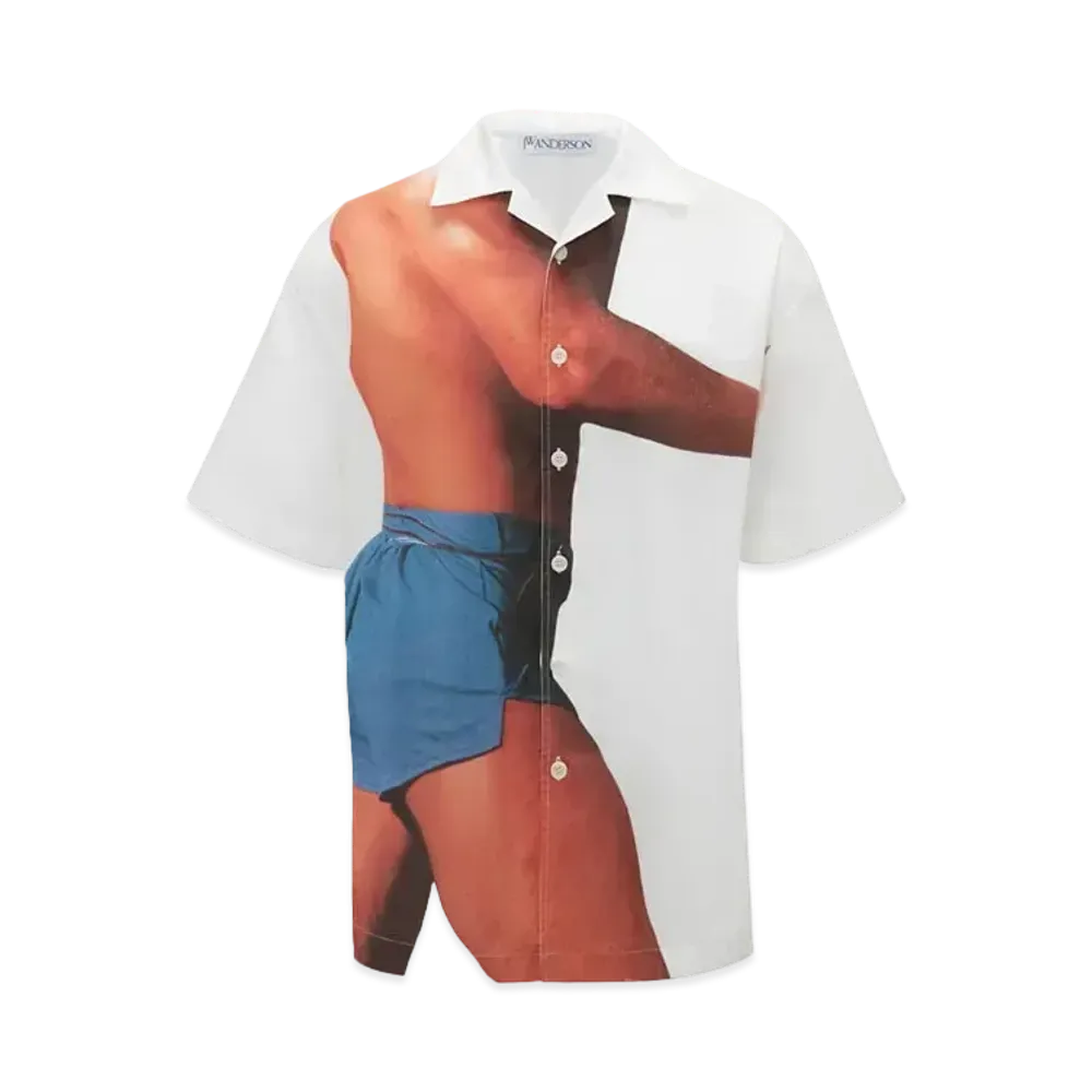 JW ANDERSON Printed Short Sleeve Shirt "White"
