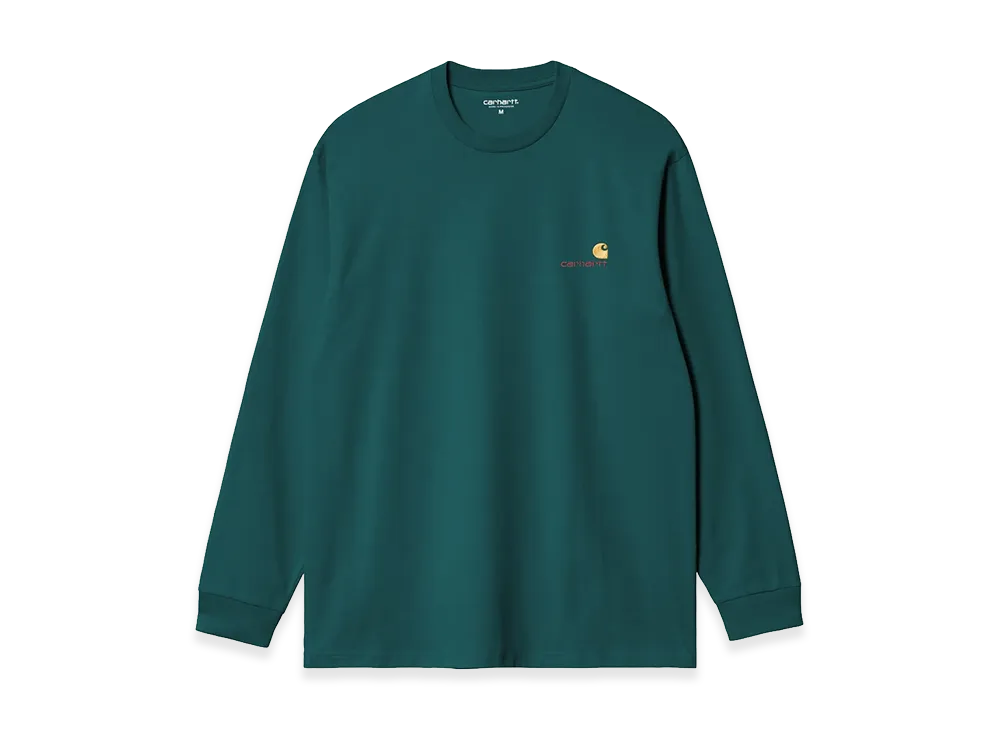 Carhartt WIP L/S American Script T-Shirt "Malachite"