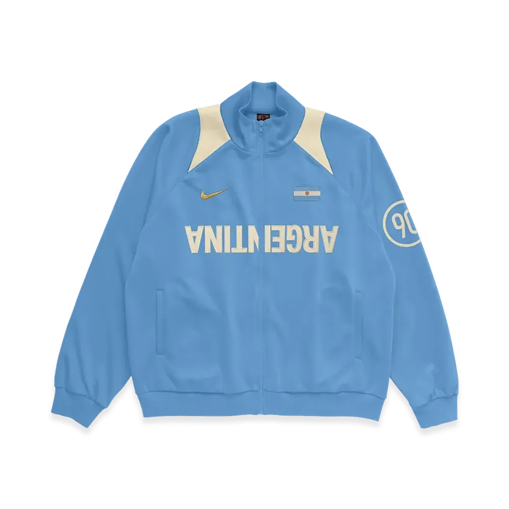 Travis Scott Cactus Jack x Nike Argentina Total 90 Anthem Jacket "Light Blue"