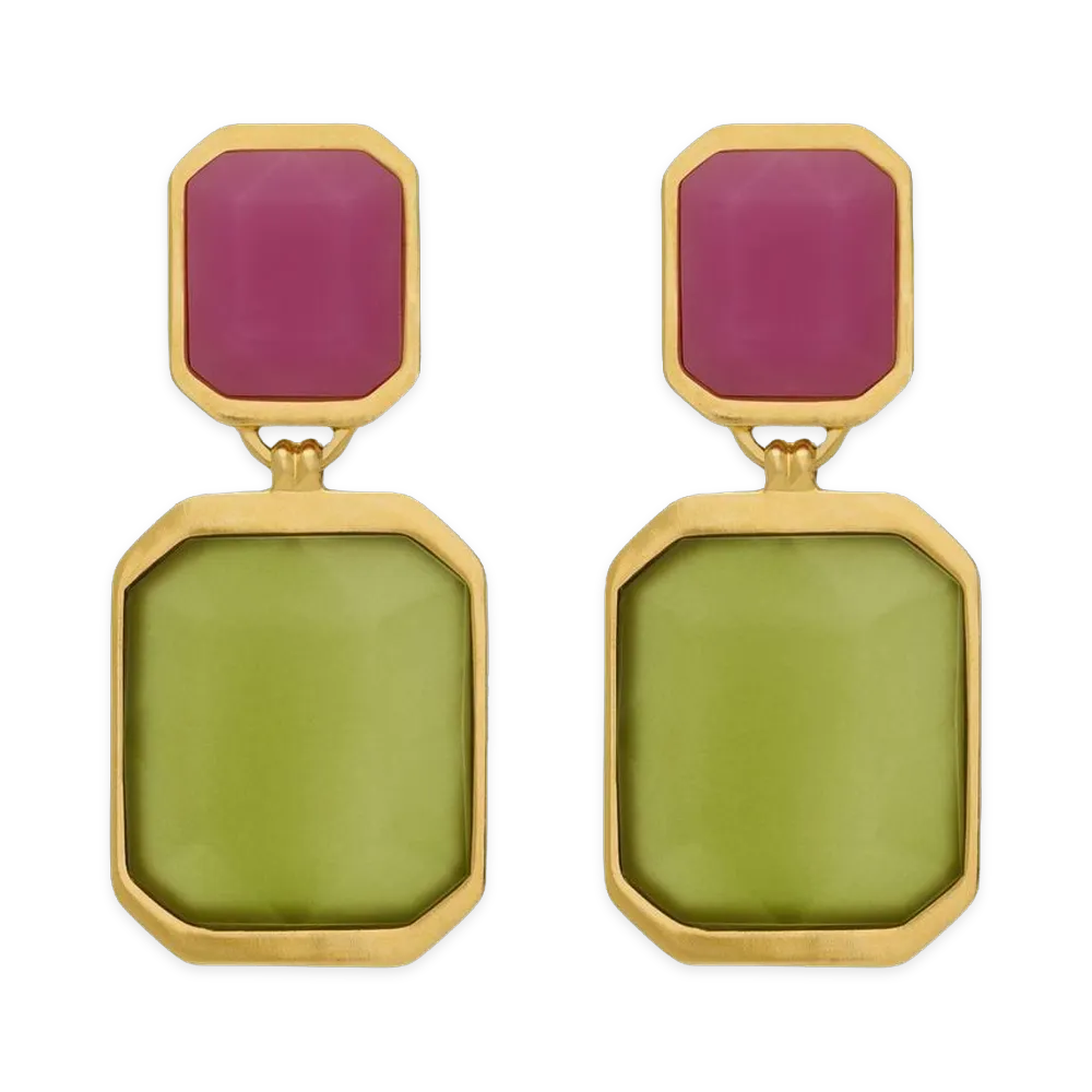 Saint Laurent Women's Bijoux "Pink/Olive"