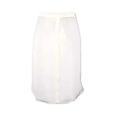 atmos pink Organdy Wrap Skirt "White"