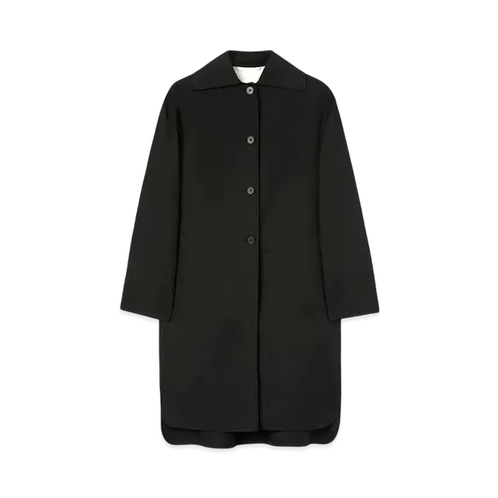 Jil Sander Women's Double Cotton Coat "Black"