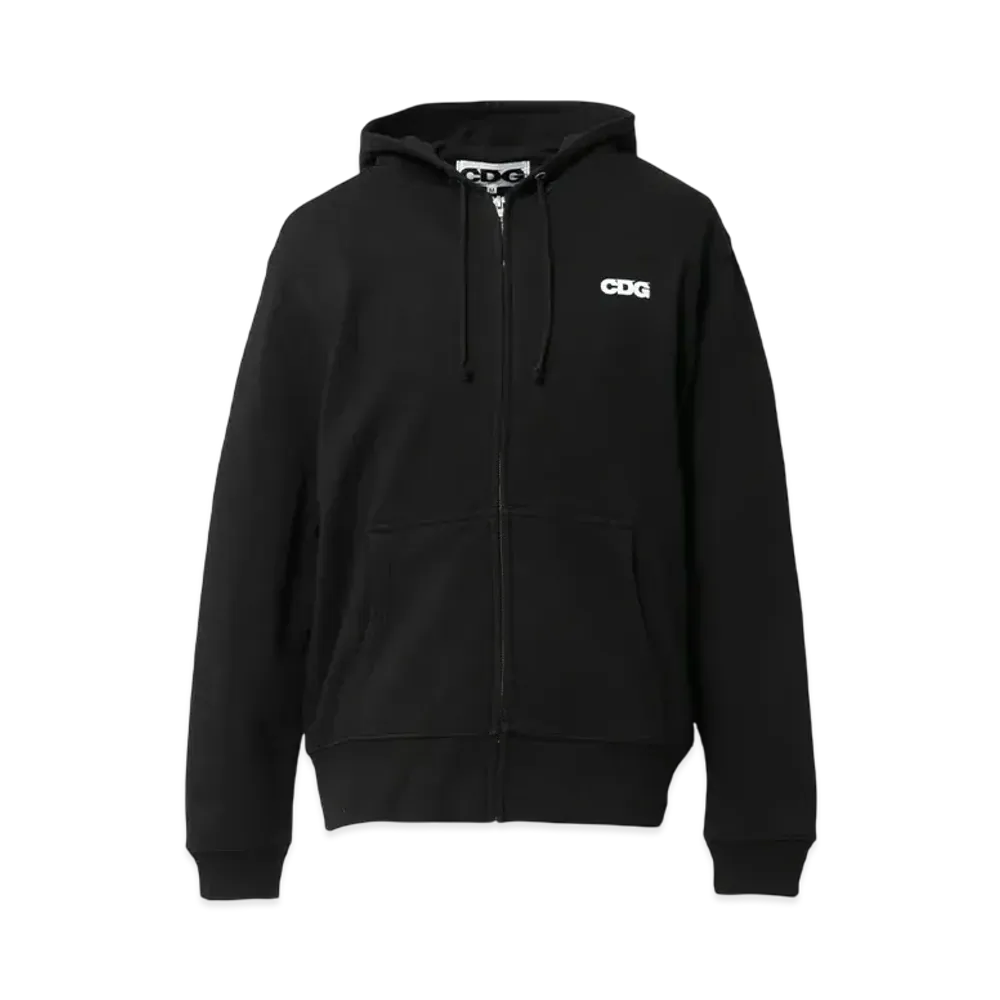 COMME des GARCONS CDG Full Zip Hooded Sweatshirt "Black"