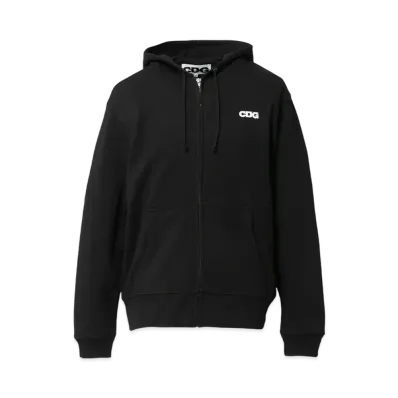 COMME des GARCONS CDG Full Zip Hooded Sweatshirt "Black"