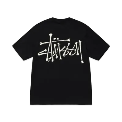 Stussy Bones Stock Tee "Black"