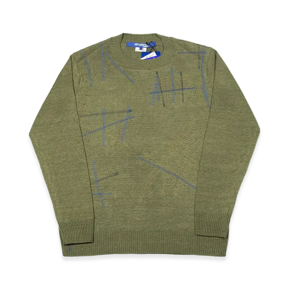 JUNYA WATANABE MAN Linen Sweater "Khaki"