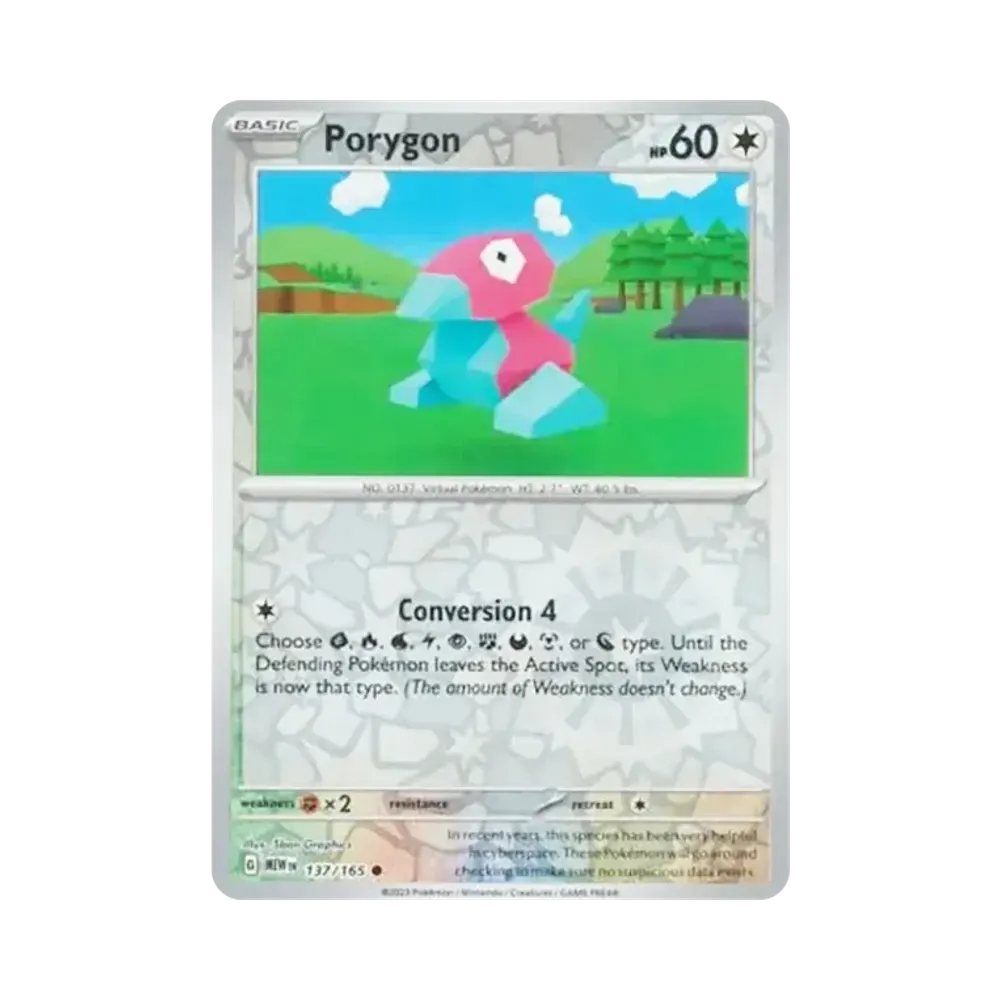 ポリゴン C :リバースホロ [MEW EN 137/165]【英語版】(スカーレット&バイオレット「151」)