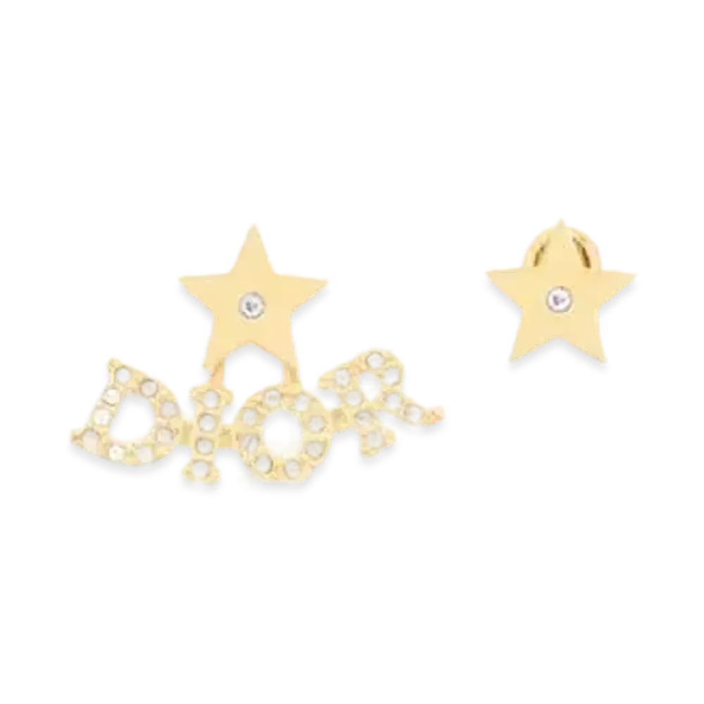 Dior Dio(r)evolution Earrings Metal and Crystals "Gold/Silver"