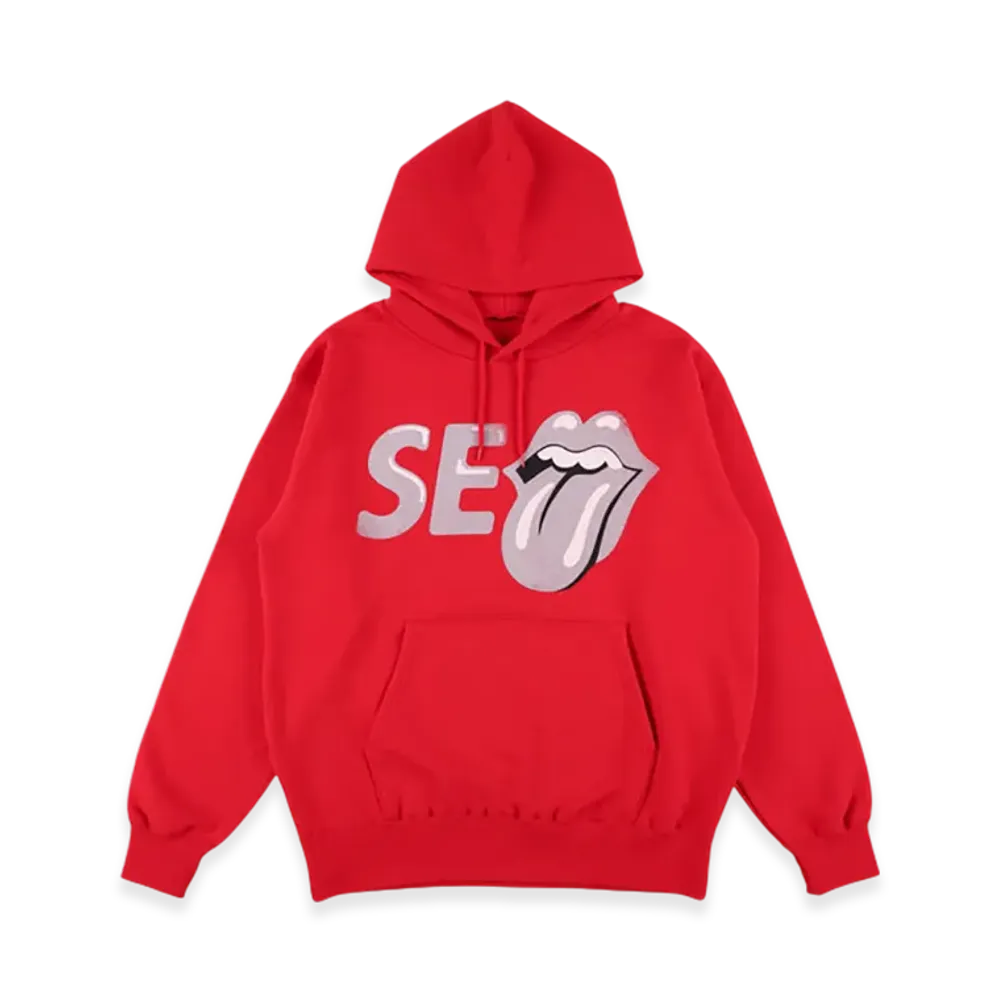 WIND AND SEA x The Rolling Stones Hoodie "Red"
