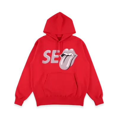 WIND AND SEA x The Rolling Stones Hoodie "Red"